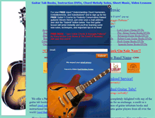 Tablet Screenshot of chordmelodyguitarmusic.com
